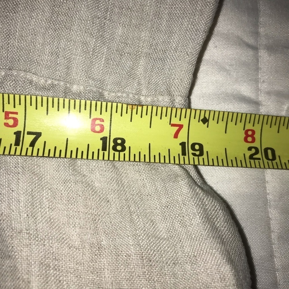 Lands End Linen Button Front Spaghetti Strap Draw… - image 8